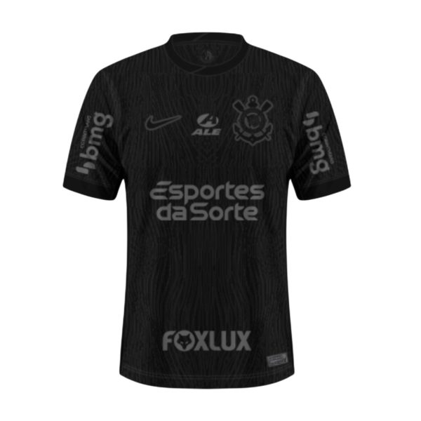 Camiseta Corinthians 24/25 2ª equipación con sponsors