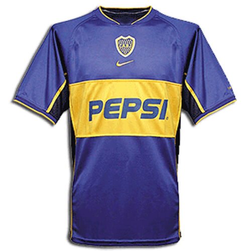 Camiseta Retro Boca Juniors 02/03