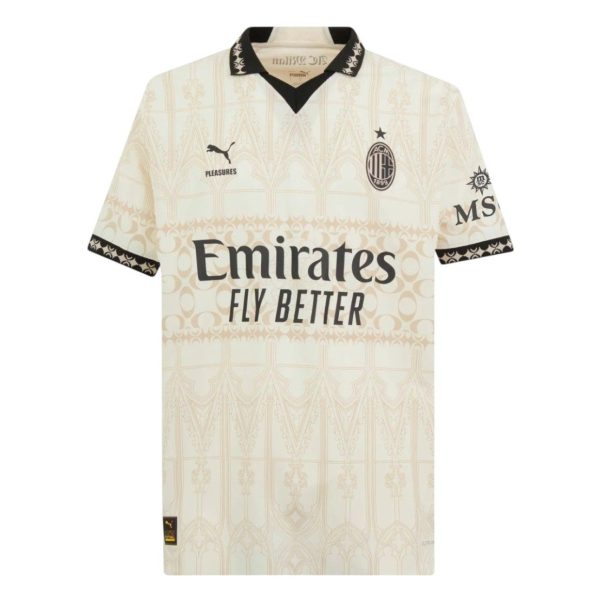 Camiseta AC Milan x Pleasures 24/25 equipación talla niño