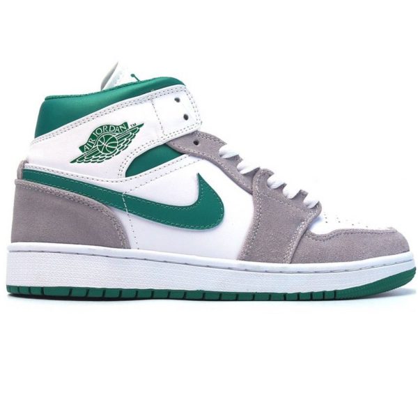 Air Jordan 1 Mid Grey Green