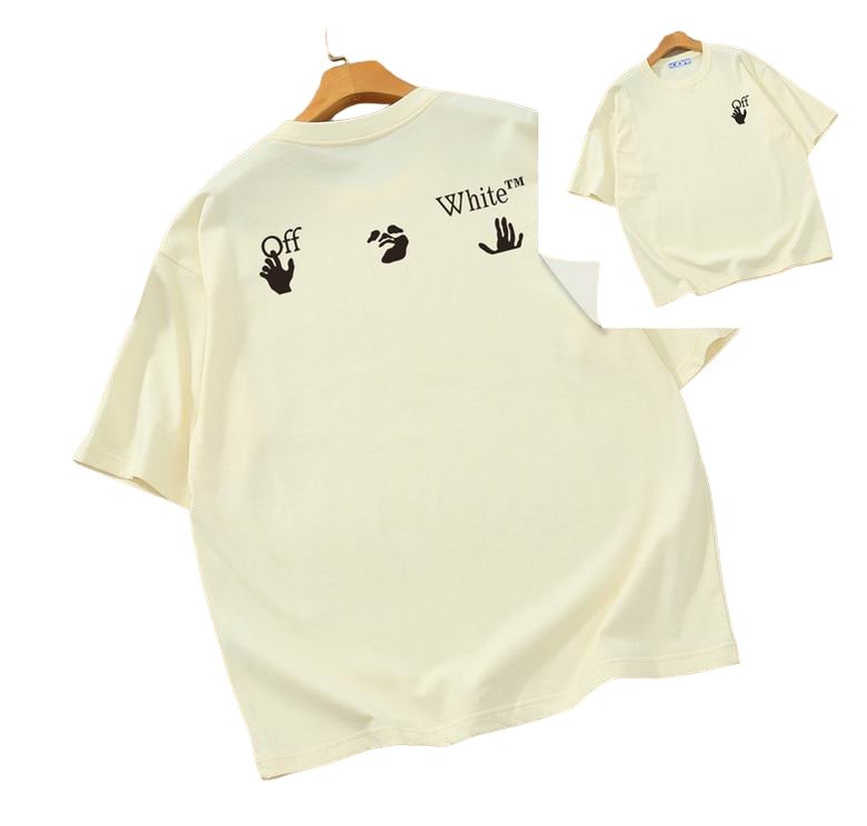 Camiseta Off-White Oversize Crema