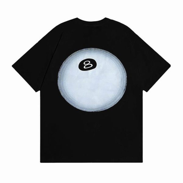 Camiseta STÜSSY Negra Billar