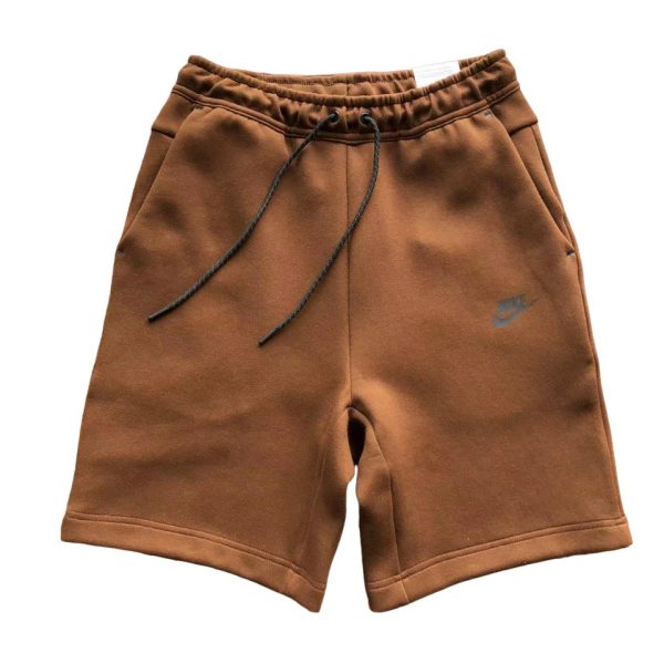 Pantalón Corto Nike Tech Fleece Marrón