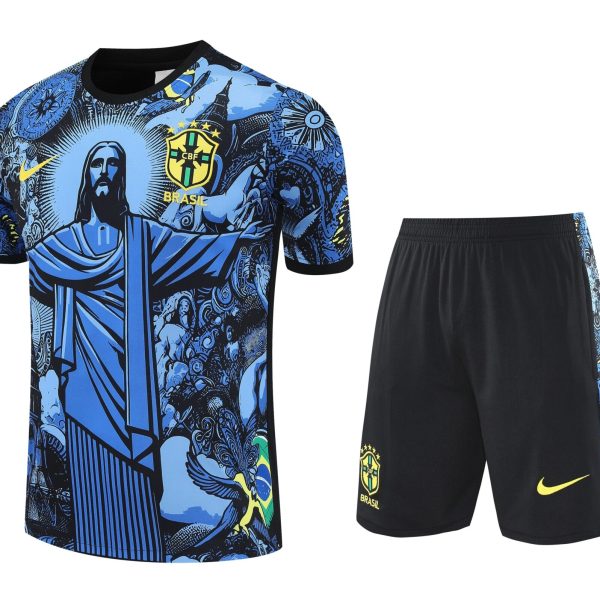 Conjunto de calentamiento Brasil Rio de Janeiro azul
