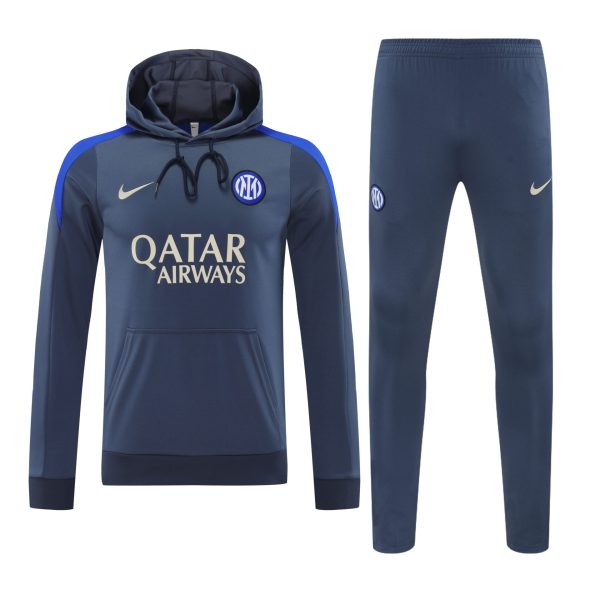 Conjunto manga larga Inter de Milán gris oscuro