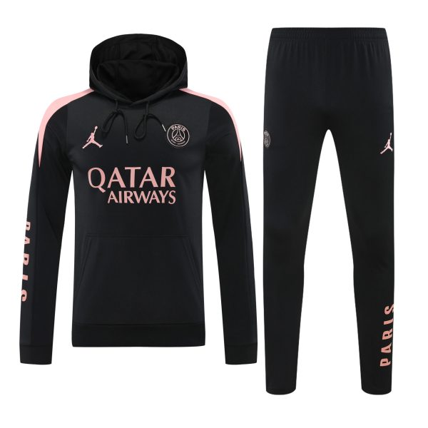 Conjunto manga larga PSG negro y rosa