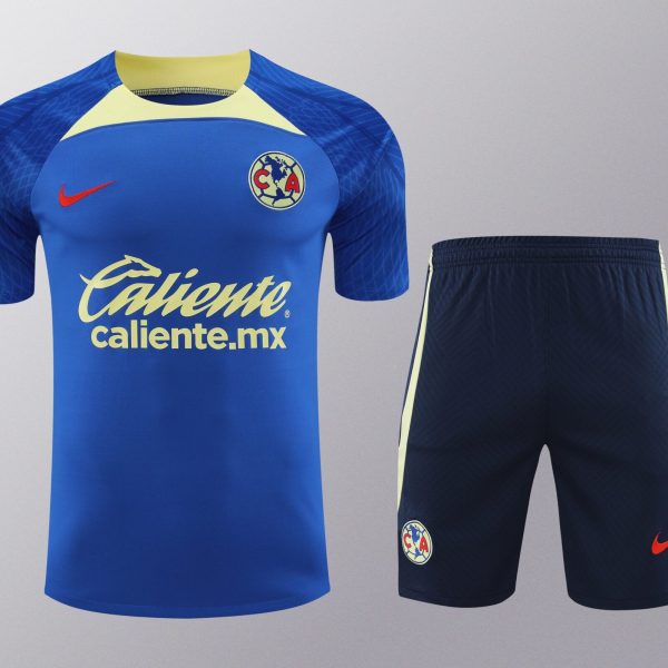 Conjunto de calentamiento Club América azul