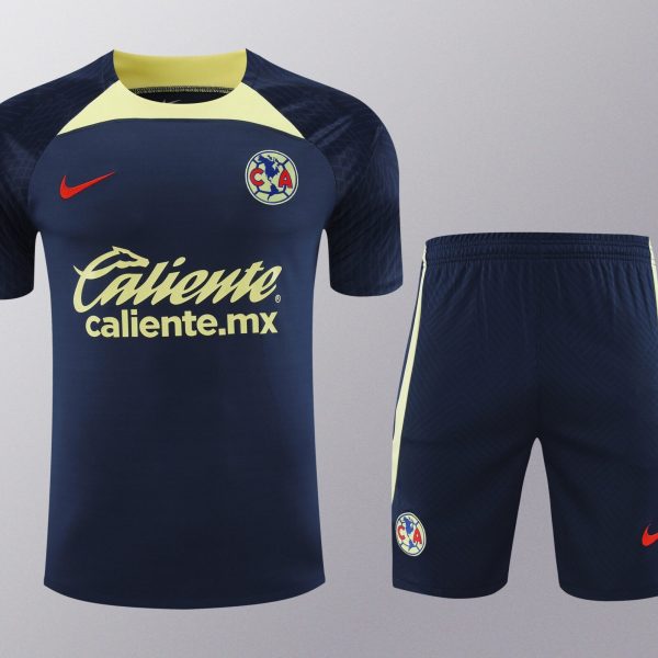 Conjunto de calentamiento Club América azul oscuro