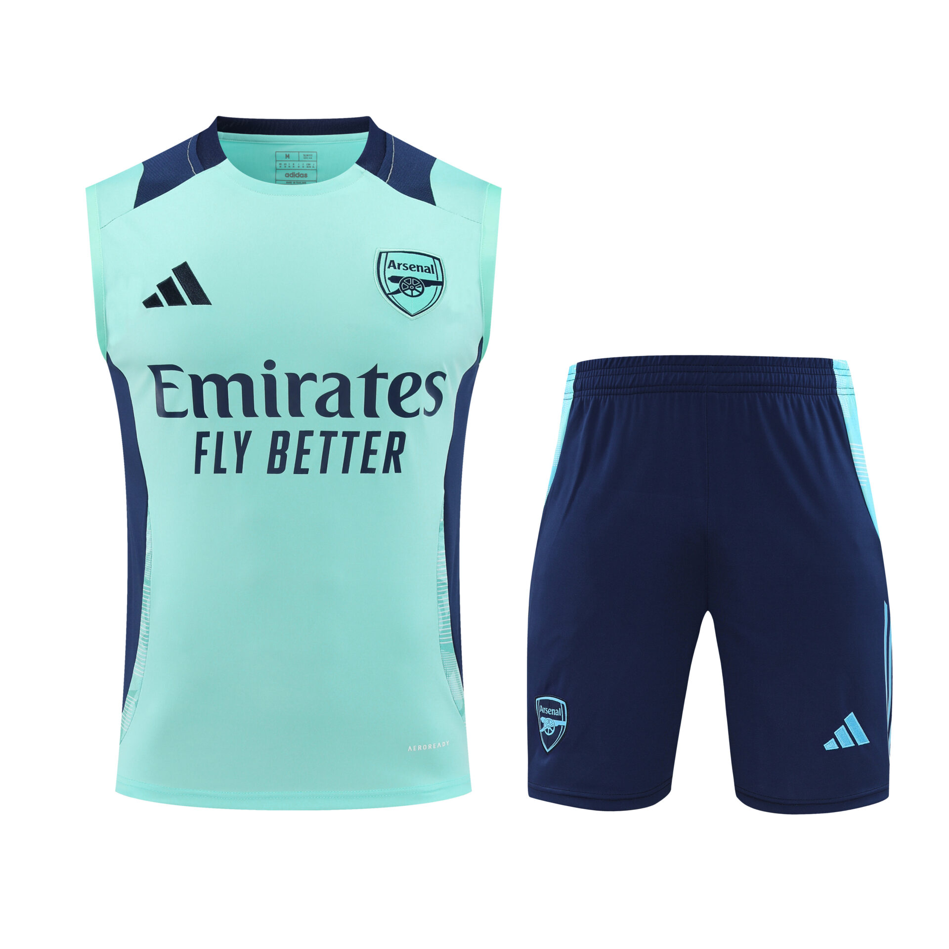 Conjunto tirantes Arsenal azul claro