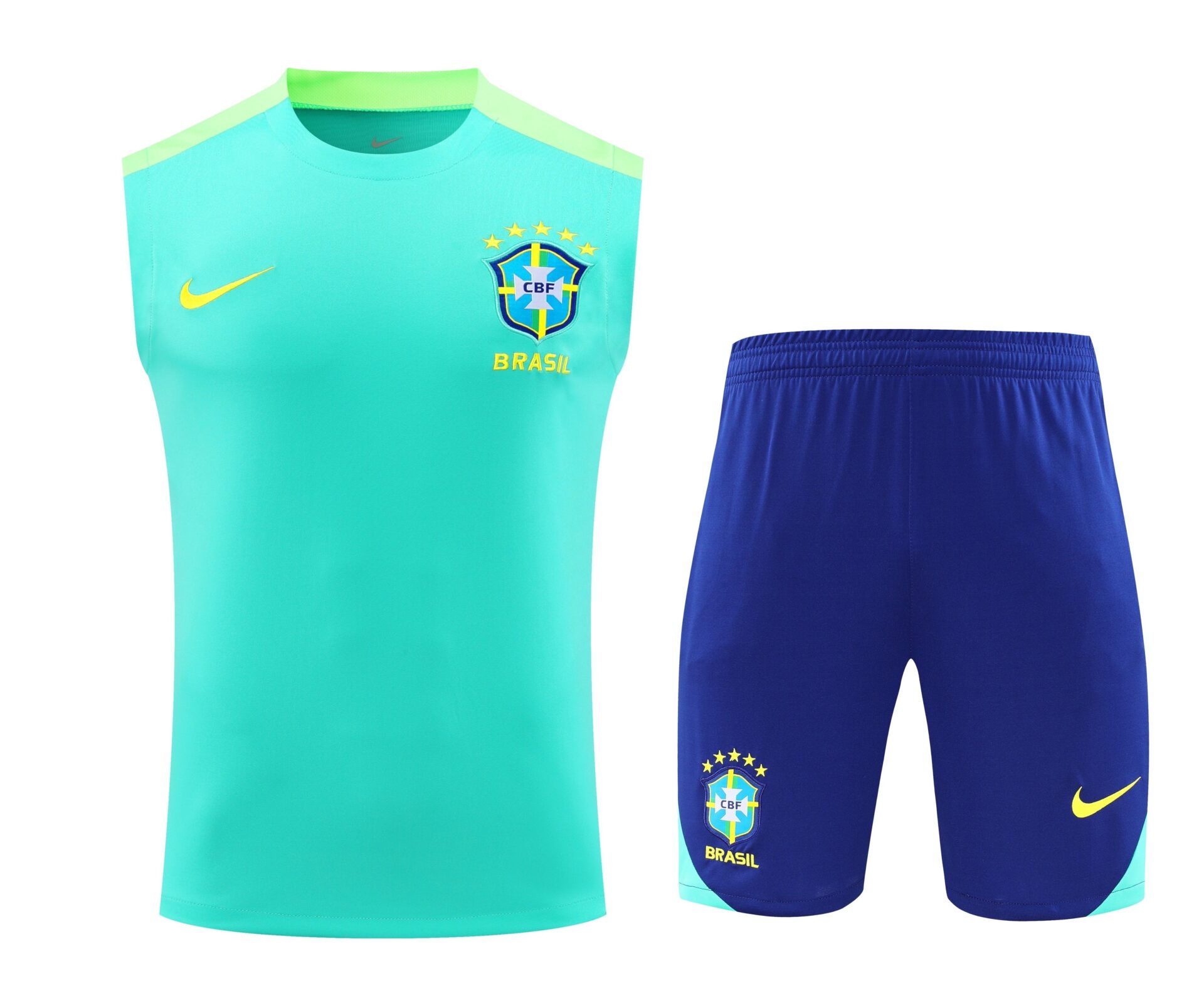 Conjunto tirantes Brasil azul claro