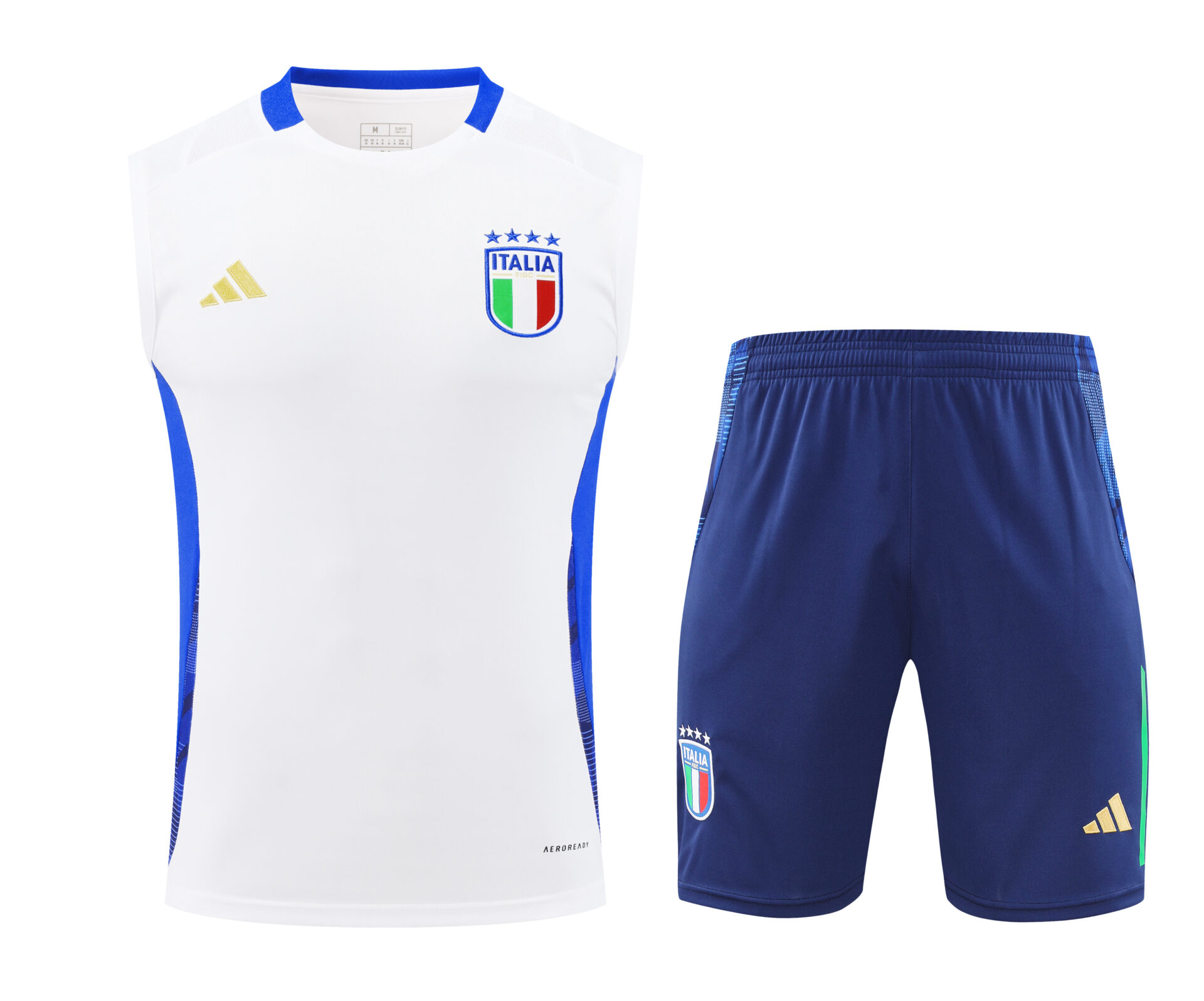 Conjunto tirantes Italia blanco