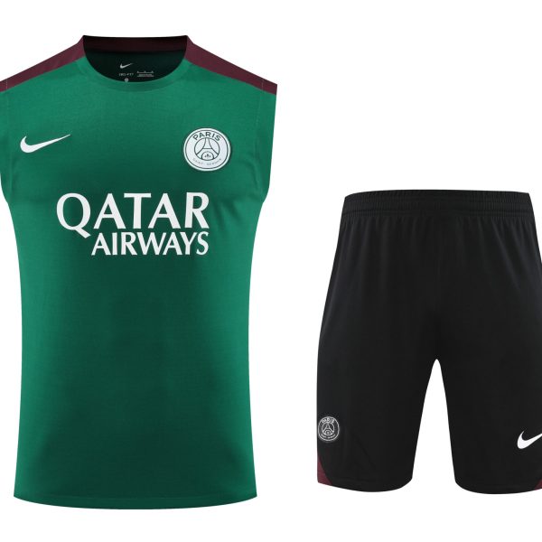 Conjunto tirantes PSG verde oscuro