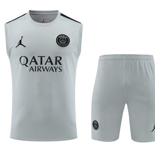 Conjunto tirantes PSG gris claro