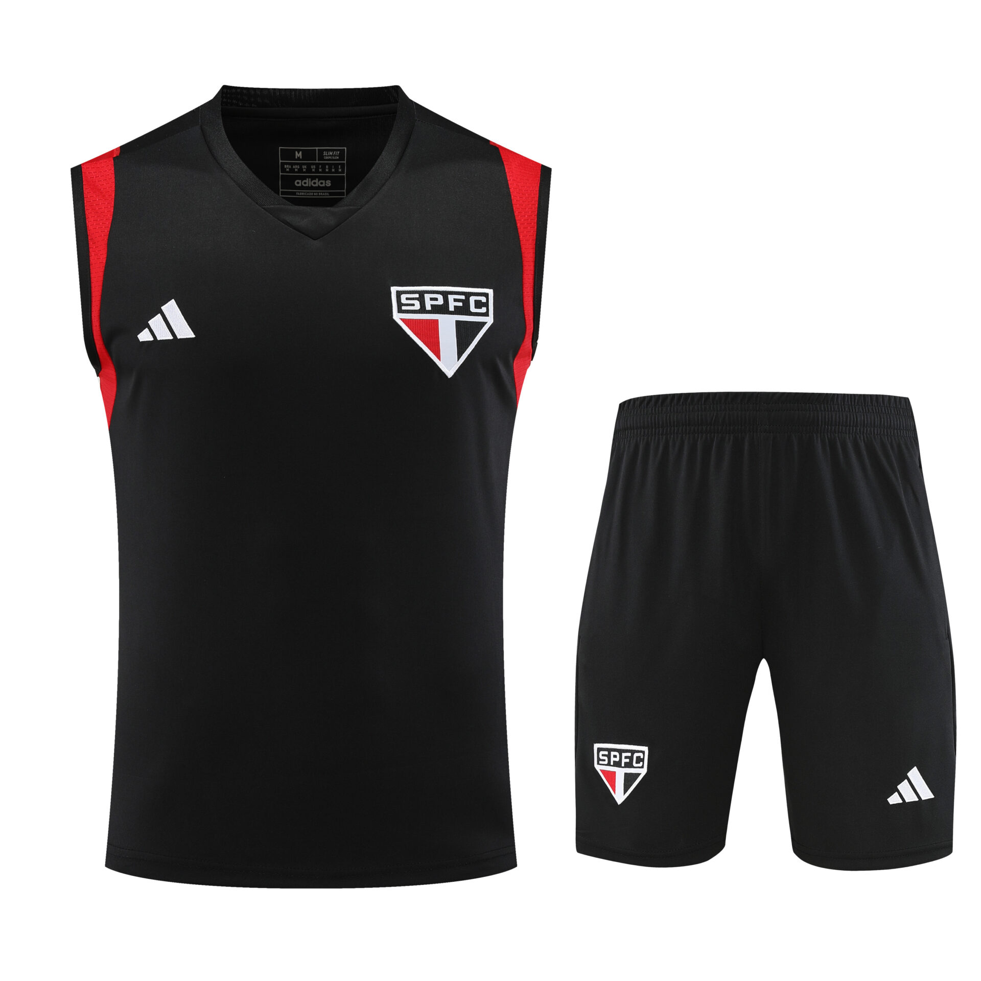 Conjunto tirantes Sao Paulo negro