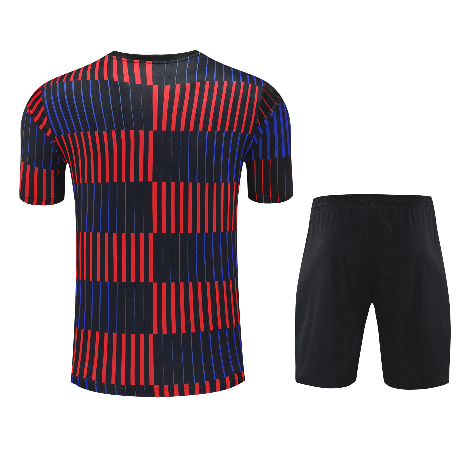 Conjunto de calentamiento FC Barcelona azul y rojo rayas