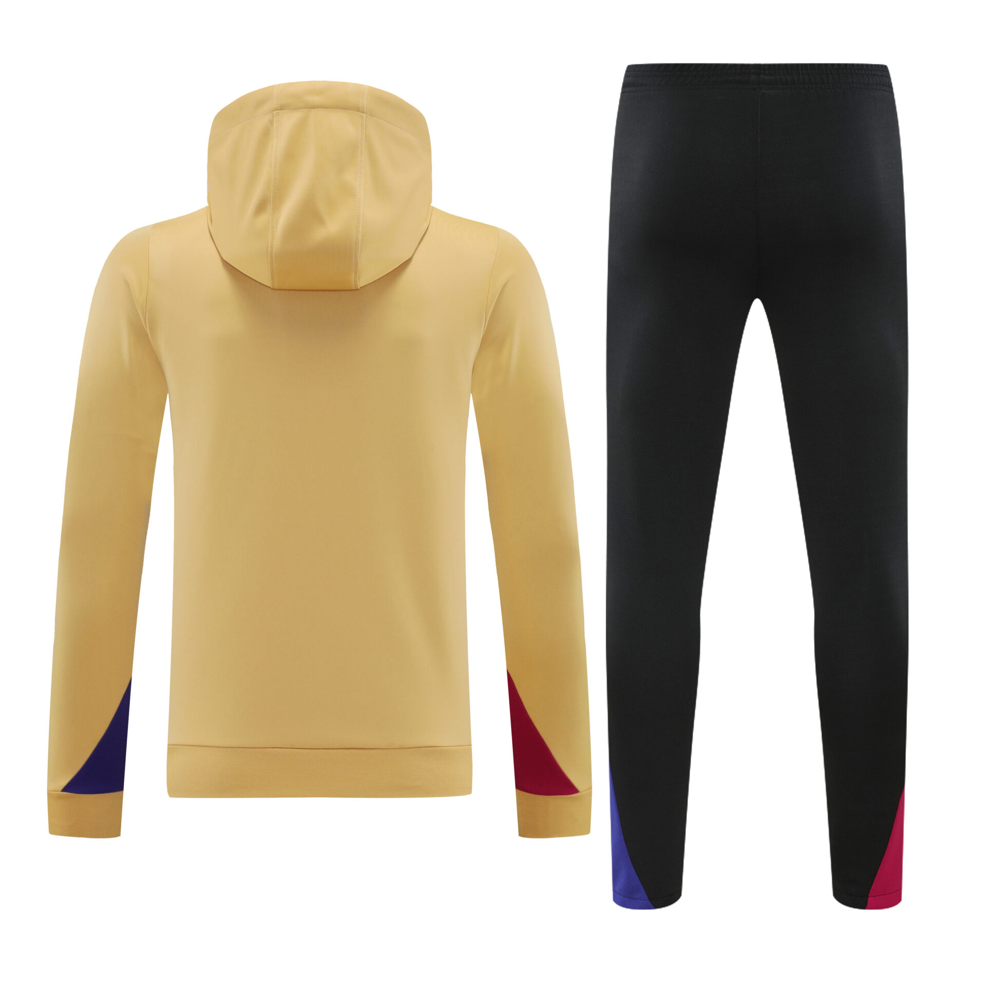 Conjunto manga larga FC Barcelona oro