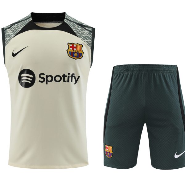 Conjunto tirantes FC Barcelona blanco red