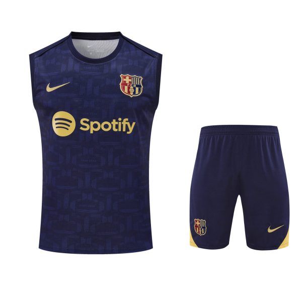 Conjunto tirantes FC Barcelona azul oscuro