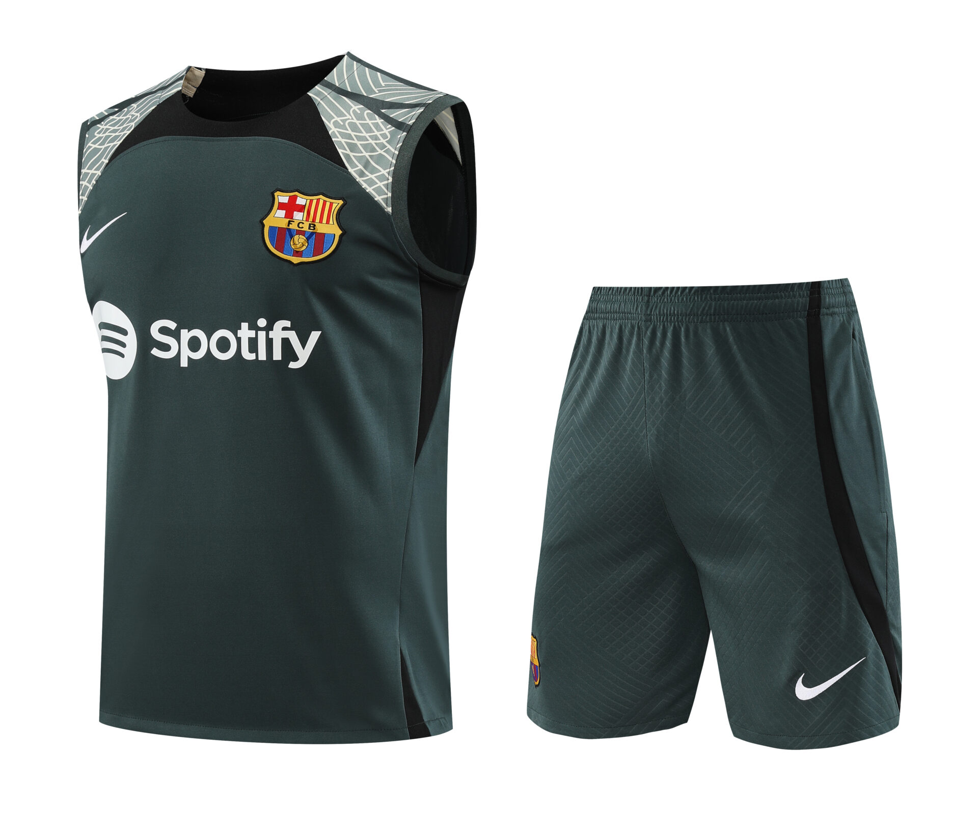 Conjunto tirantes FC Barcelona negro red