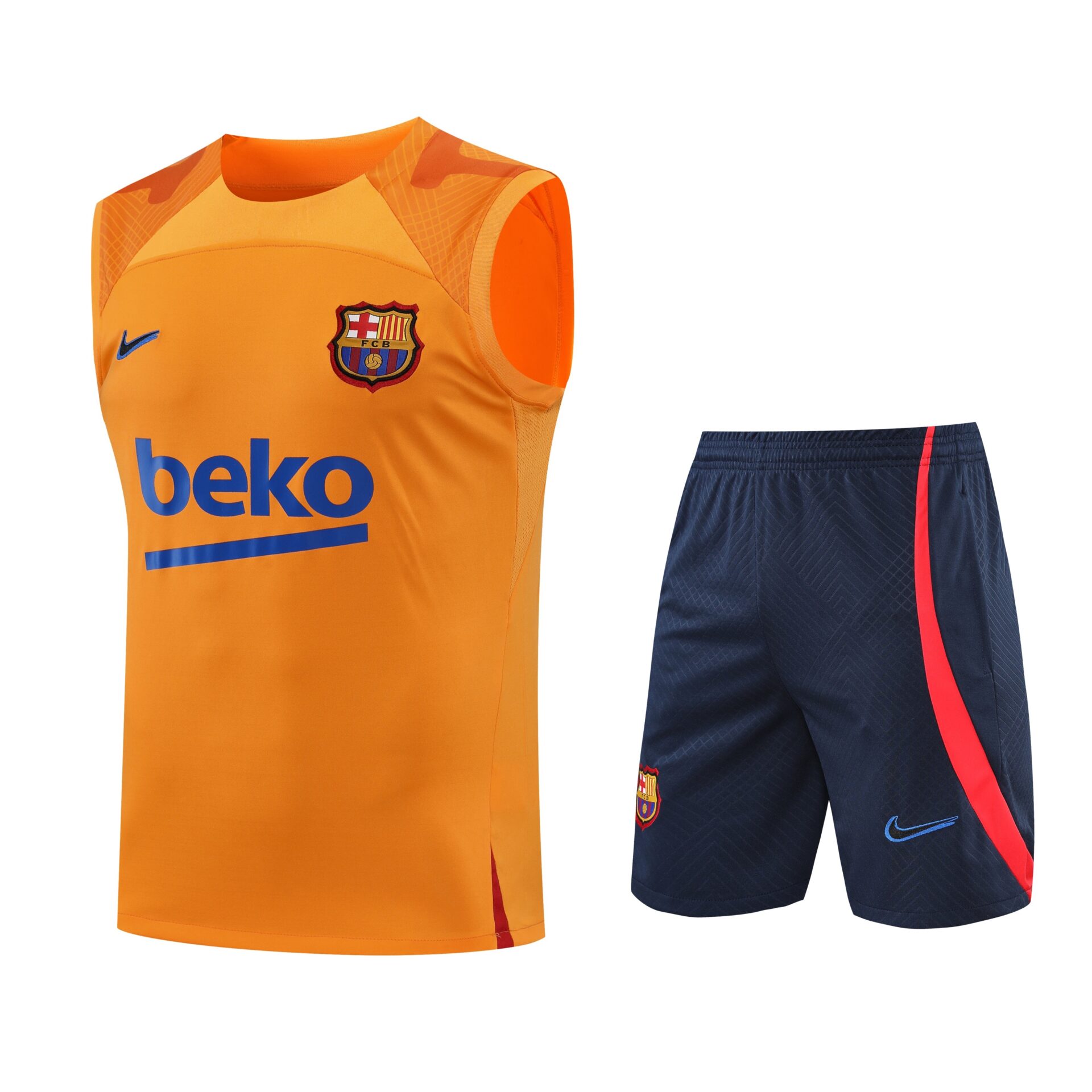 Conjunto tirantes FC Barcelona naranja – Diseño 2