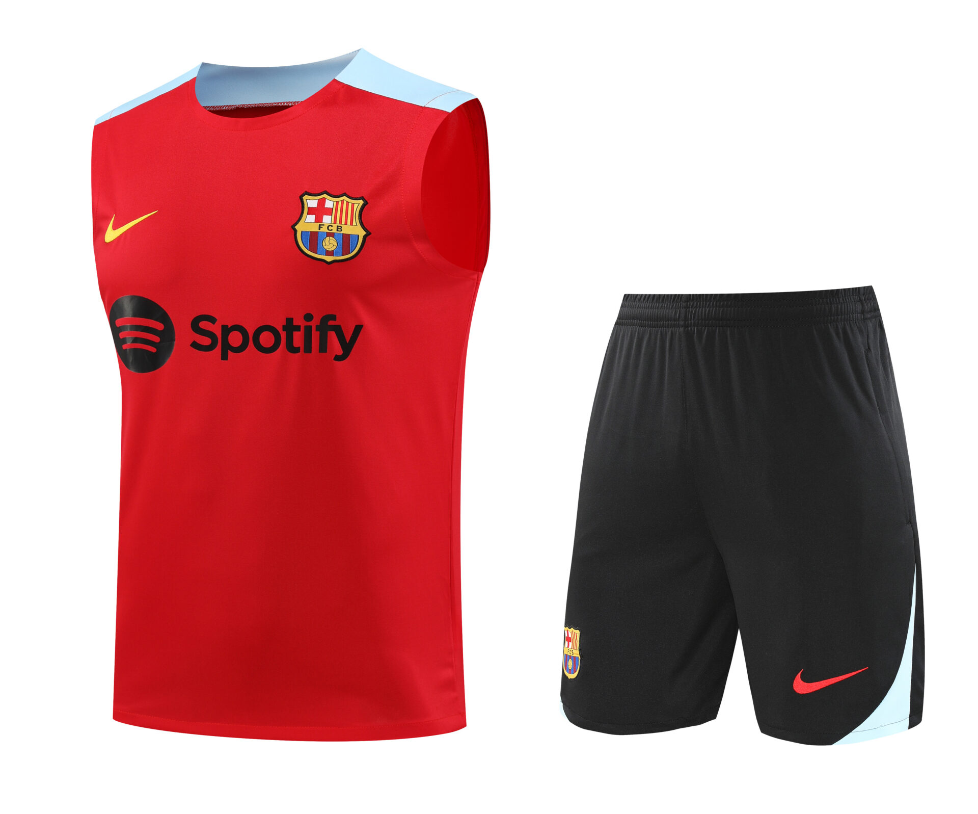 Conjunto tirantes FC Barcelona rojo