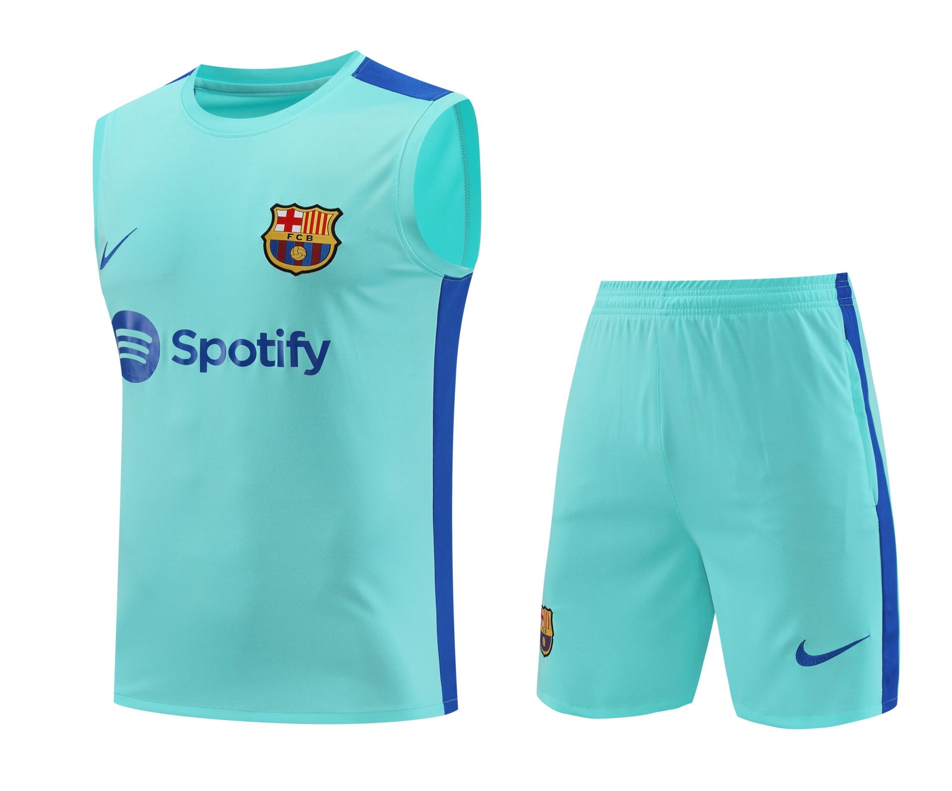 Conjunto tirantes FC Barcelona azul claro – Diseño 2